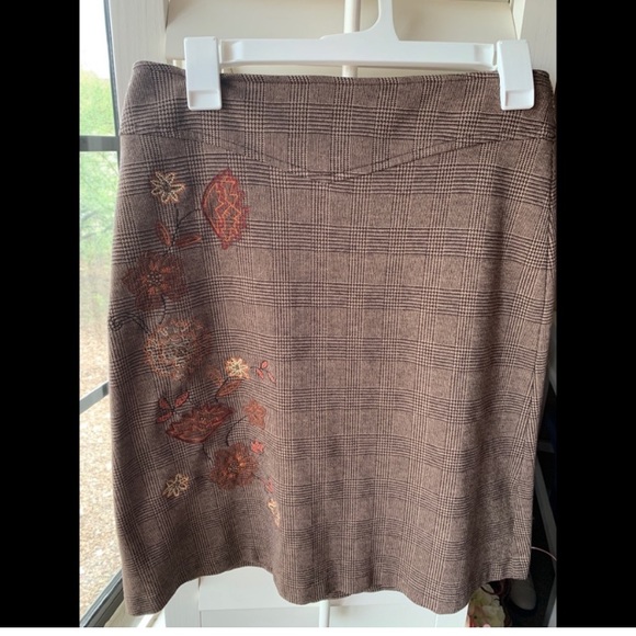New York & Company Brown Tweed Skirt - Picture 1 of 6